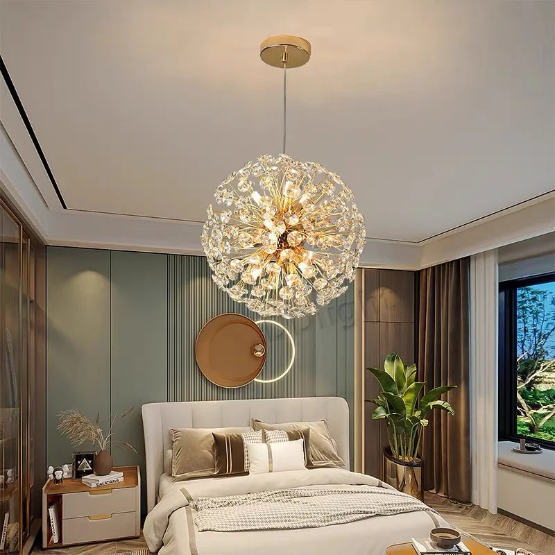 Decorbites™ Gold-Kristall-Leuchter: Luxuriöse LED-Hängeleuchte für Wohn- und Esszimmer