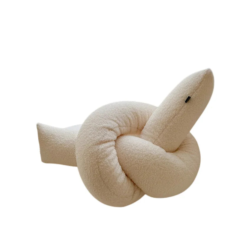 Grey Knotted Cushion Pillow