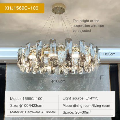 Decorbites™ Kristall-LED-Kronleuchter für gehobene Wohnräume