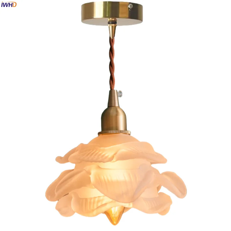 DecorBites™ Frosted White Glass LED Pendant Lamp: Nordic Minimalism for Living Room & Cafe