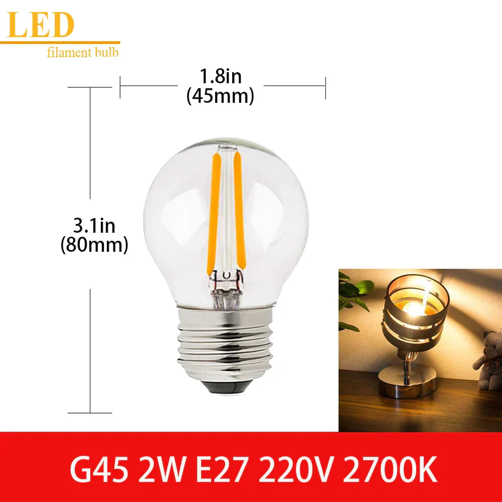 Decorbites™ LED-Filamentlampe Klarer Glas T16 A19 ST64 Dimmbare Vintage-Lampe