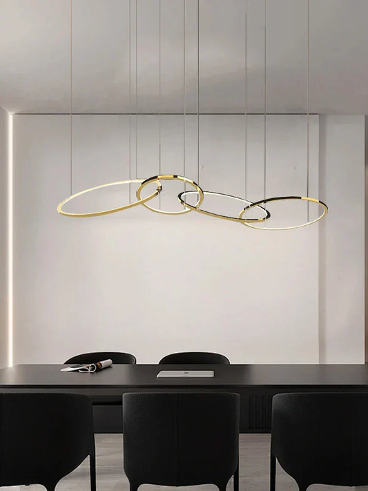 Decorbites™ Gold Edelstahl Kreise Anhängerleuchten für Esszimmer Heimdekoration