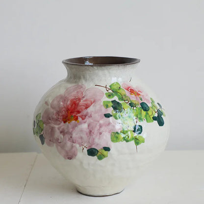 Decorbites™ Handgefertigte chinesische Aquarell-Blumenvasen retro dekorative Tonkrüge