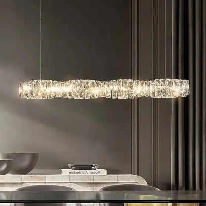 Decorbites™ Kristall-LED-Pendantleuchten | Dimmbare Ring-Hängeleuchte | Moderne Luxus-Dekorleuchten