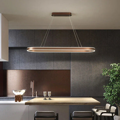 Nordic White Ring Aluminum LED Pendant Light