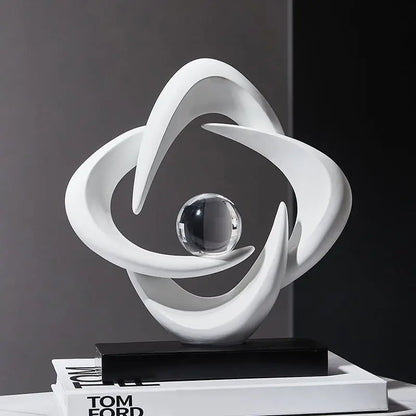 Decorbites™ Abstrakte Harz-Skulptur als Figur für die Hausdekoration & Tischdekoration