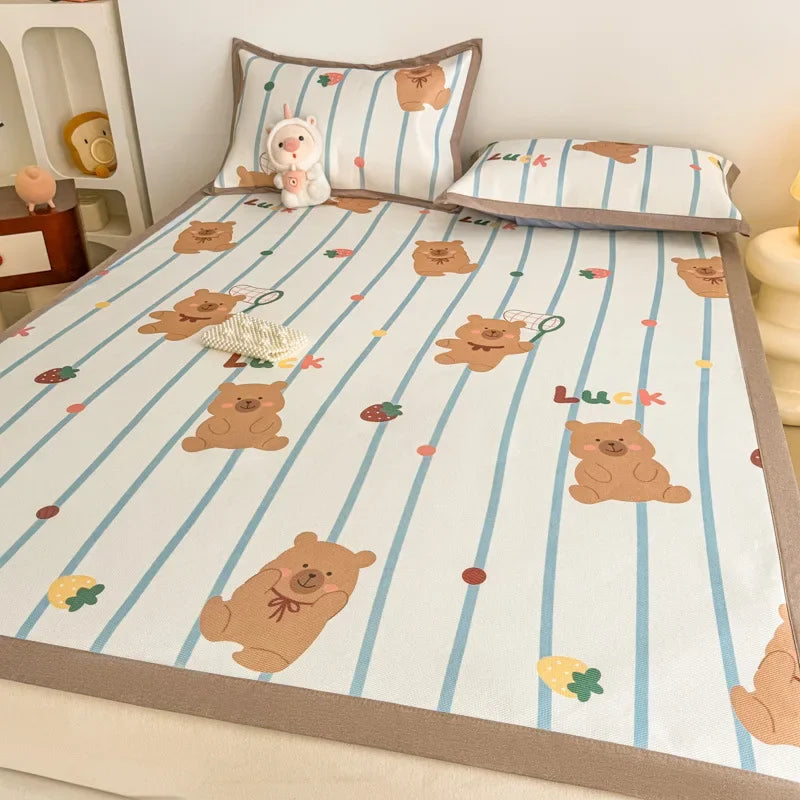 Decorbites™ Antibakterielles Muster-Matratzen-Set | Hautfreundlich & Weiche Matratze | Sommer-Klimaanlage