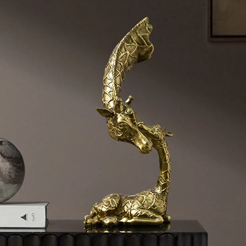 Decorbites™ Abstrakte Harz-Giraffen-Figuren Dekoration für Zuhause und Büro Ornament Kunstsammlung