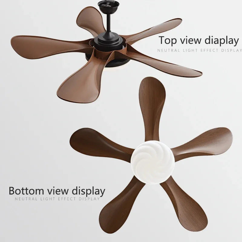 Decorbites™ 58-Zoll schwarzer Deckenventilator für Ess- und Wohnzimmer mit starkem Wind.