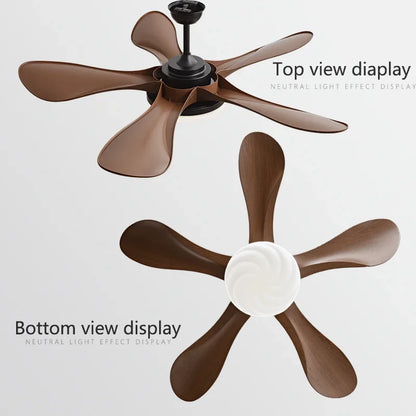 Decorbites™ 58-Zoll schwarzer Deckenventilator für Ess- und Wohnzimmer mit starkem Wind.