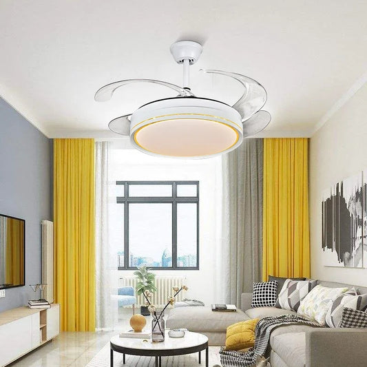 Decorbites™ LED-Deckenventilatoren mit Dekoration und Fernbedienung für Wohnzimmer, Schlafzimmer, Esszimmer