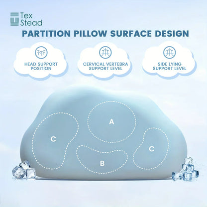 DecorBites™ Cloud Orthopedic Memory Foam Pillow with Washable Cover
