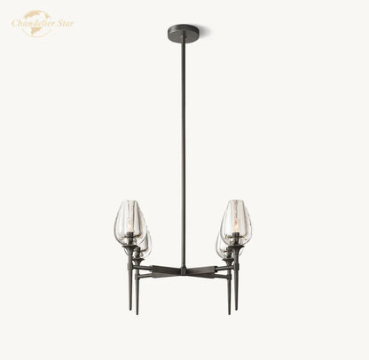 Decorbites™ Kristall-Tulpen-Kronleuchter-Hängeleuchte Wohnzimmer Esszimmer Schlafzimmer Luxus-Glasbeleuchtung