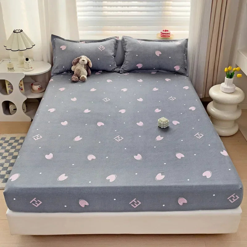 Decorbites™ Japanischer Stil Dickes Spannbettlaken für Queen-/King-Size-Bett