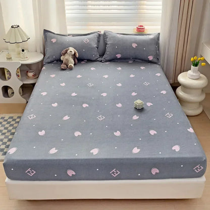 Decorbites™ Japanischer Stil Dickes Spannbettlaken für Queen-/King-Size-Bett