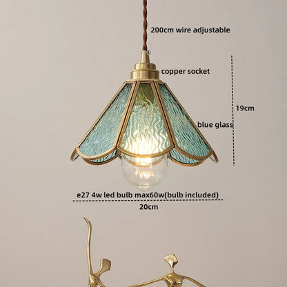 Decorbites™ Glas-Kupfer-LED-Hängeleuchte: Nordische Pendelleuchte, Wohnzimmer Schlafzimmer Couch-Tisch-Schalter