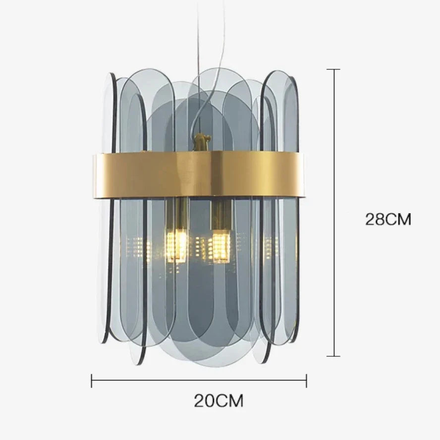 Decorbites™ Graue Glaswandlampe – Moderne Sconce-Leuchte für das Wohnzimmer-Dekor