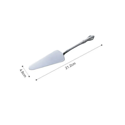 DecorBites™ Gold Cake Shovel Spatula: Wedding Party Baking Pastry Serve Restaurant Silverware