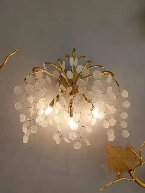 Decorbites™ Trauben-Kristall-Leuchter: Luxuriöse goldene Kupfer-Hängeleuchte für Wohnzimmer und Schlafzimmer