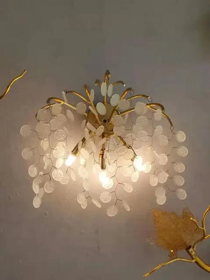 Decorbites™ Trauben-Kristall-Leuchter: Luxuriöse goldene Kupfer-Hängeleuchte für Wohnzimmer und Schlafzimmer