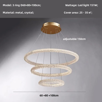 Decorbites™ Kristall-Hängeleuchte: Moderne dimmbare Kronleuchter für luxuriöses Wohnzimmer, Esszimmer, Schlafzimmer