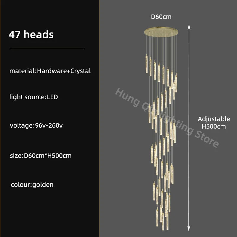 Decorbites™ Kristall-Leuchter: Moderne Luxus-Pendantbeleuchtung für die Hausdekoration