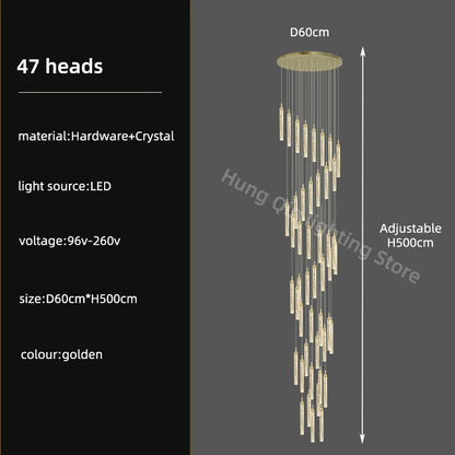 Decorbites™ Kristall-Leuchter: Moderne Luxus-Pendantbeleuchtung für die Hausdekoration