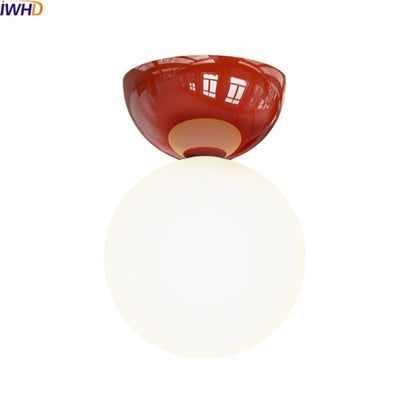 DecorBites™ Iron Glass LED Ceiling Lights Modern Home Decor Lighting G9 Lamparas