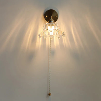 Decorbites™ Krone Glas LED Wandlampen Messing Schalter Treppenarmaturen