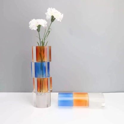 Decorbites™ Klarer Kristall-Mosaik-Vase – Heimdekoration Terrarium Blumentopf