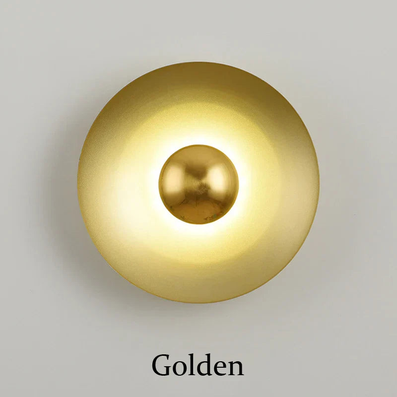 DecorBites™ Golden Macaroon LED Wall Lamp for Bedroom & Living Room