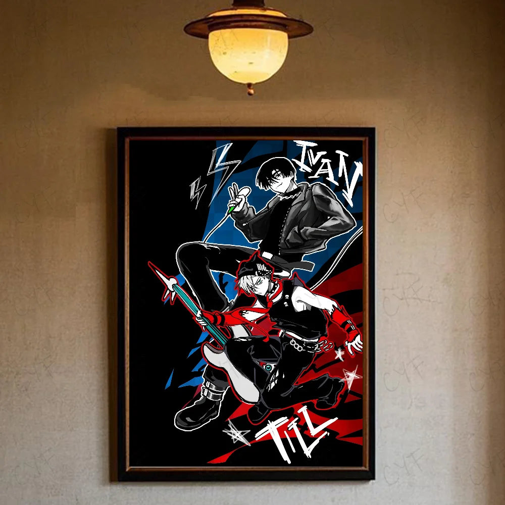 Alien Stage Anime Ivan Till Anime Poster Waterproof Wall Art High Quality Print Posters For Living Bedroom Retro Room Decor Gift