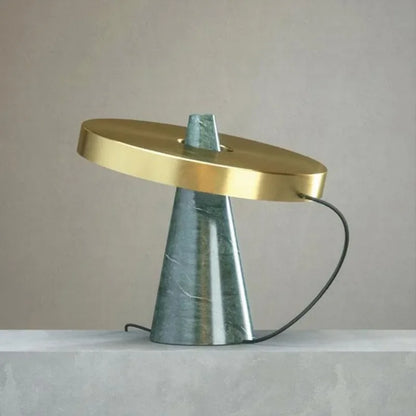 Decorbites™ Grüner Marmor-Tischleuchte: Elegante europäische Metallbeleuchtung für Vintage-Wohnzimmer