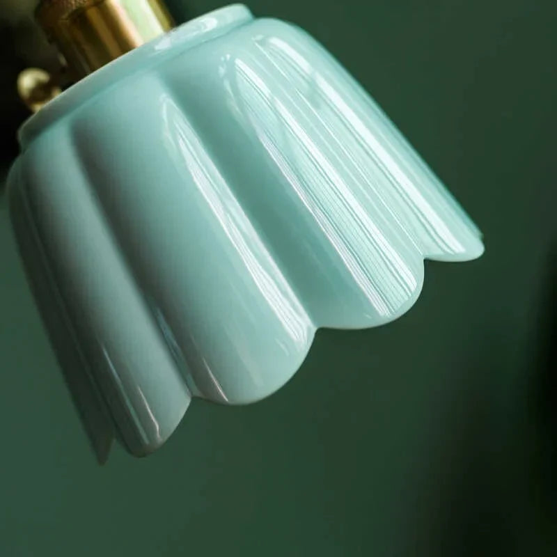 Ceramic Lotus LED Pendant