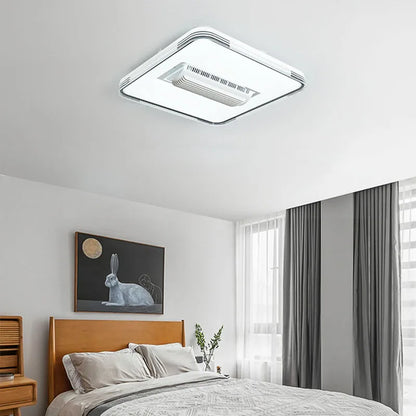 DecorBites™ Crystal Bladeless Ceiling Fan Chandelier with LED Light, Silent Ventilator