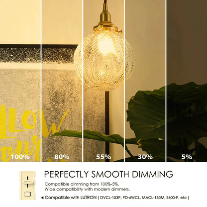Decorbites™ 4W dimmbare LED-Filament-Birnenleuchte E27-Sockel Bernstein-Glas Vintage Antik-Lampe