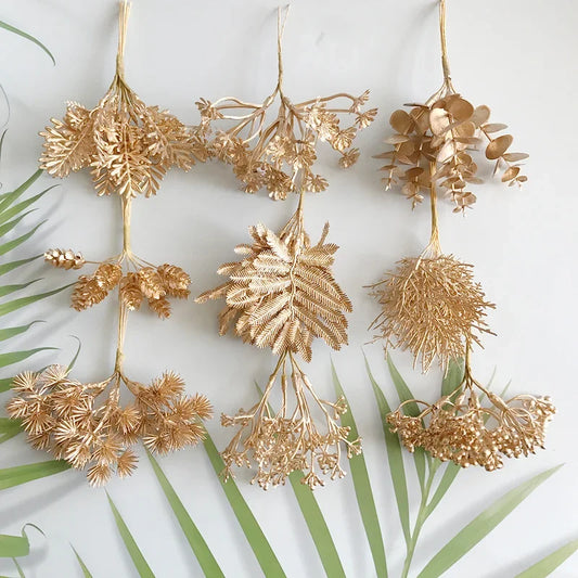Decorbites™ Grünes Pflanzen- & Beerenstaubgefäße-Bündel für DIY-Weihnachts- & Hochzeitsdekoration