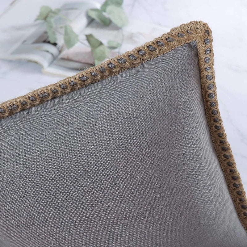 Decorbites™ Leinen-Quadrat-Kissenbezüge-Set – Wohnaccessoires für Sofa, Couch, Bett