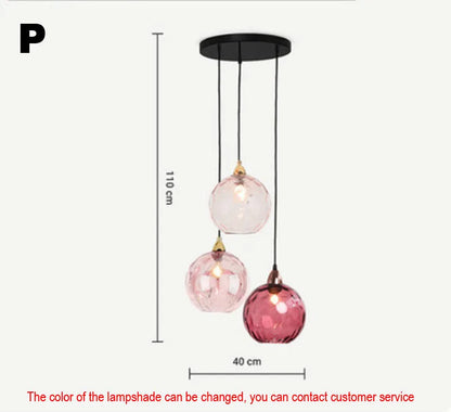 DecorBites™ Glass Ball Lustre Pendant Lights - Modern Kitchen Hanging Fixture