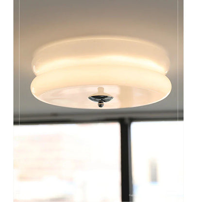 DecorBites™ Cream Medieval Glass Ceiling Lamp for Living Room, Dining Room, Bedroom & Study