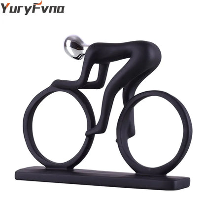 Decorbites™ Radfahrer-Skulptur Figur Abstrakte Kunst Heimdekoration Champion Athlet