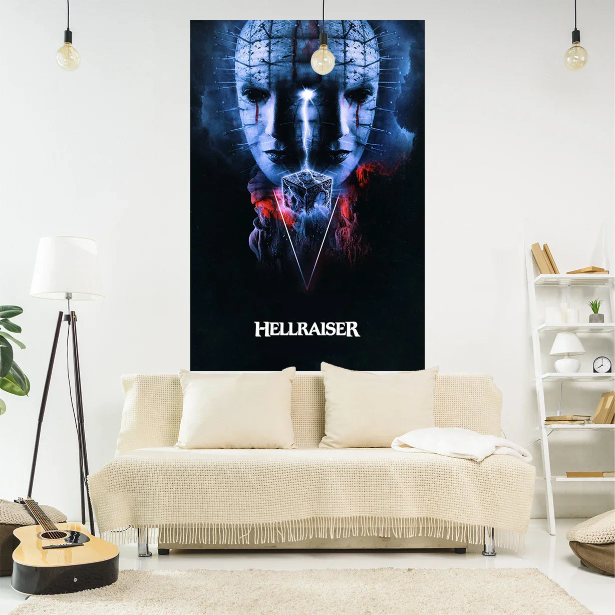 Decorbites™ Kürbislaterne Wandbehang: Halloween-Horrorfilm Boho-Heimdekoration für das Schlafzimmer