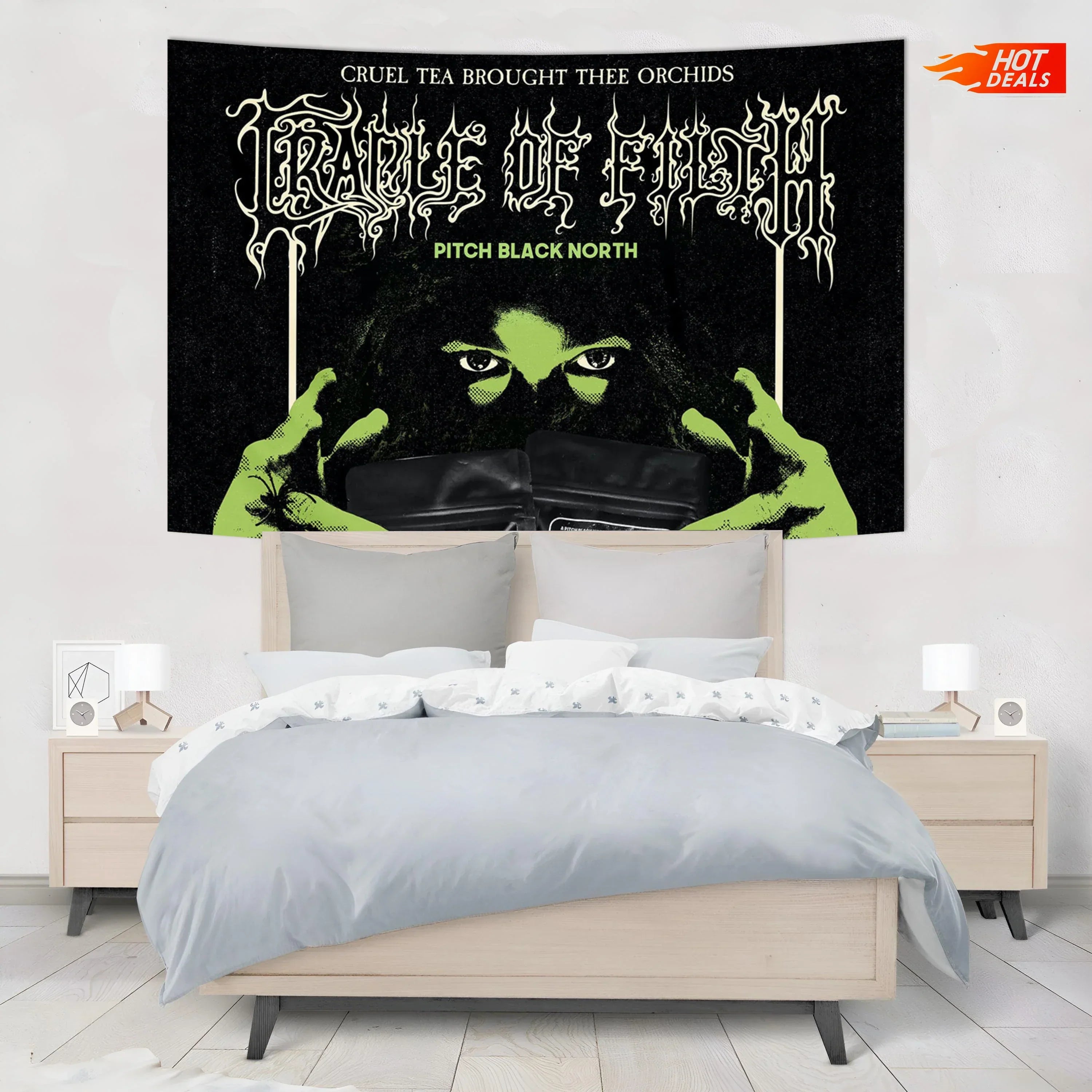Gothic Rock Band Tapestry