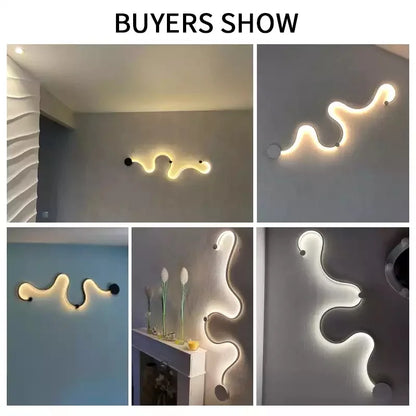 DecorBites™ Iron Body LED Wall Lamp for Bedroom, Living Room, Study - Modern Sconce Fixture
