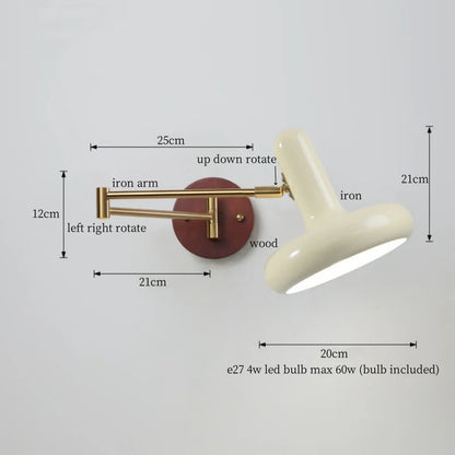 Decorbites™ Cremige Eisen LED Wandlampe für Schlafzimmer Wohnzimmer Badezimmer Spiegel Treppenlicht