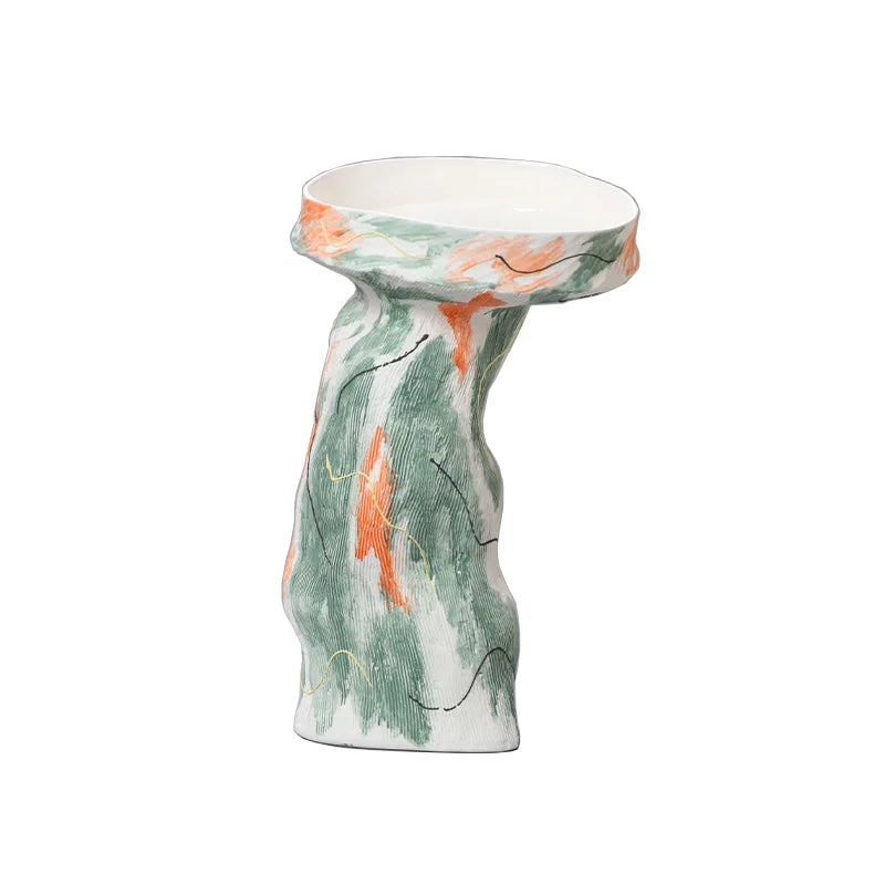 Decorbites™ Abstraktes unregelmäßiges Muster Keramikvase zur Heimdekoration