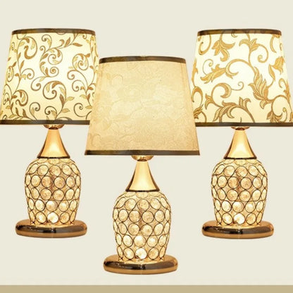 DecorBites™ Crystal Bedroom Table Lamp: Modern, Romantic, Decorative Lighting