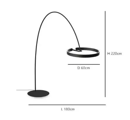 Decorbites™ kreisförmige Leucht-LED-Stehlampe für elegante Wohnräume