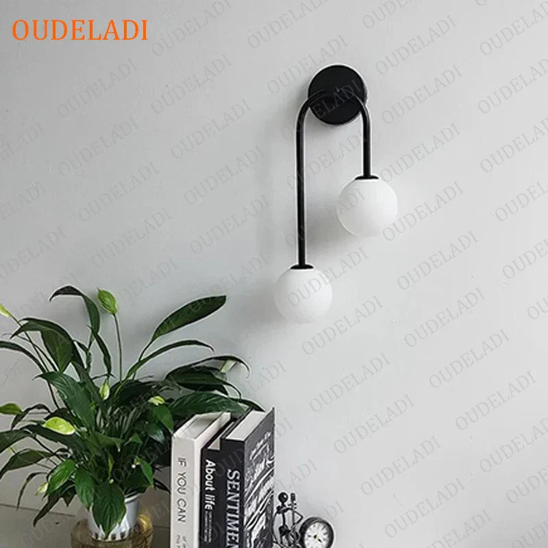 Decorbites™ Glasball-LED-Wandleuchte für modernes Wohnzimmer-Dekor