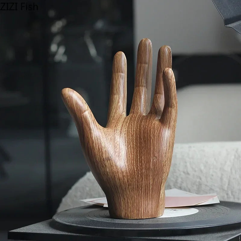 Decorbites™ Handflächenskulptur aus Harz Dekorationshandwerk Charakterstatue Raumdekoration